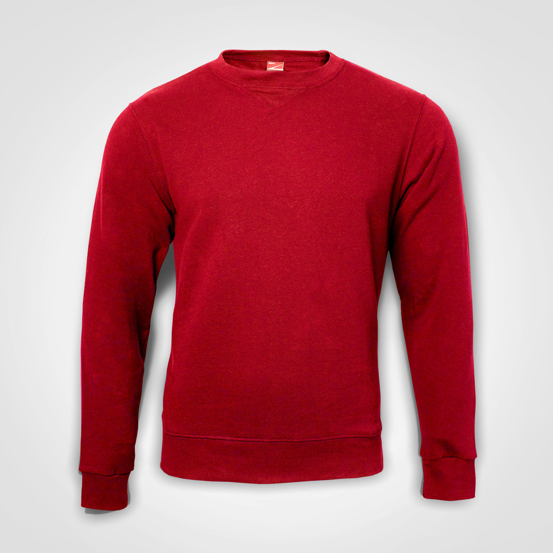 Basic-crewneck-Sweater-Red