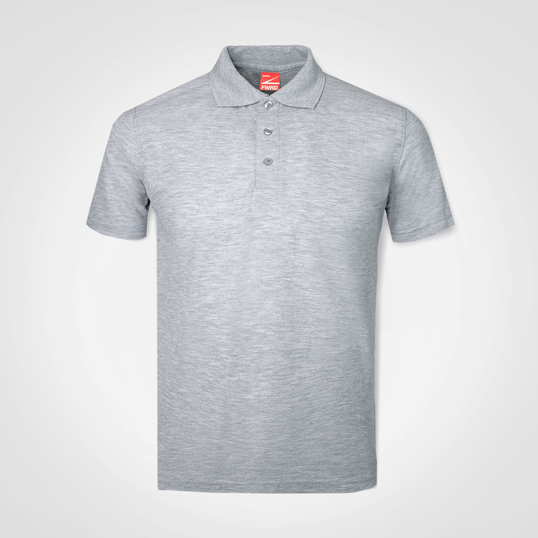 Mens-Golfer-Grey-Melange-Front