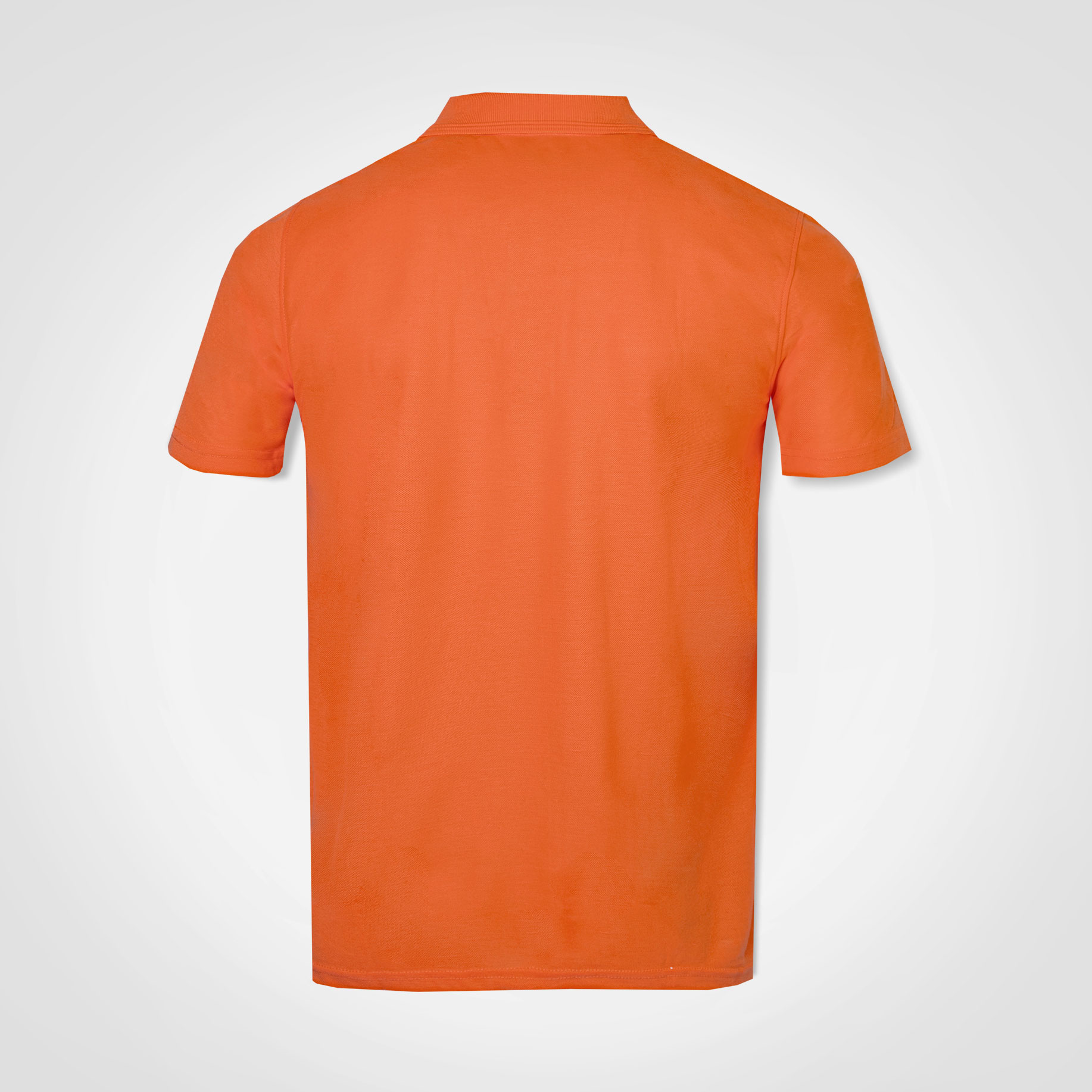 Mens-Golfer-Orange-Backview