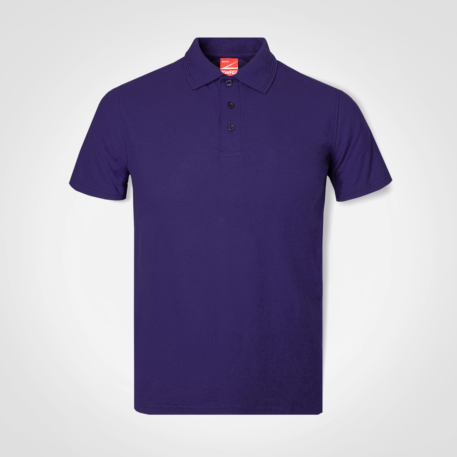 Mens-Golfer-Purple-Front