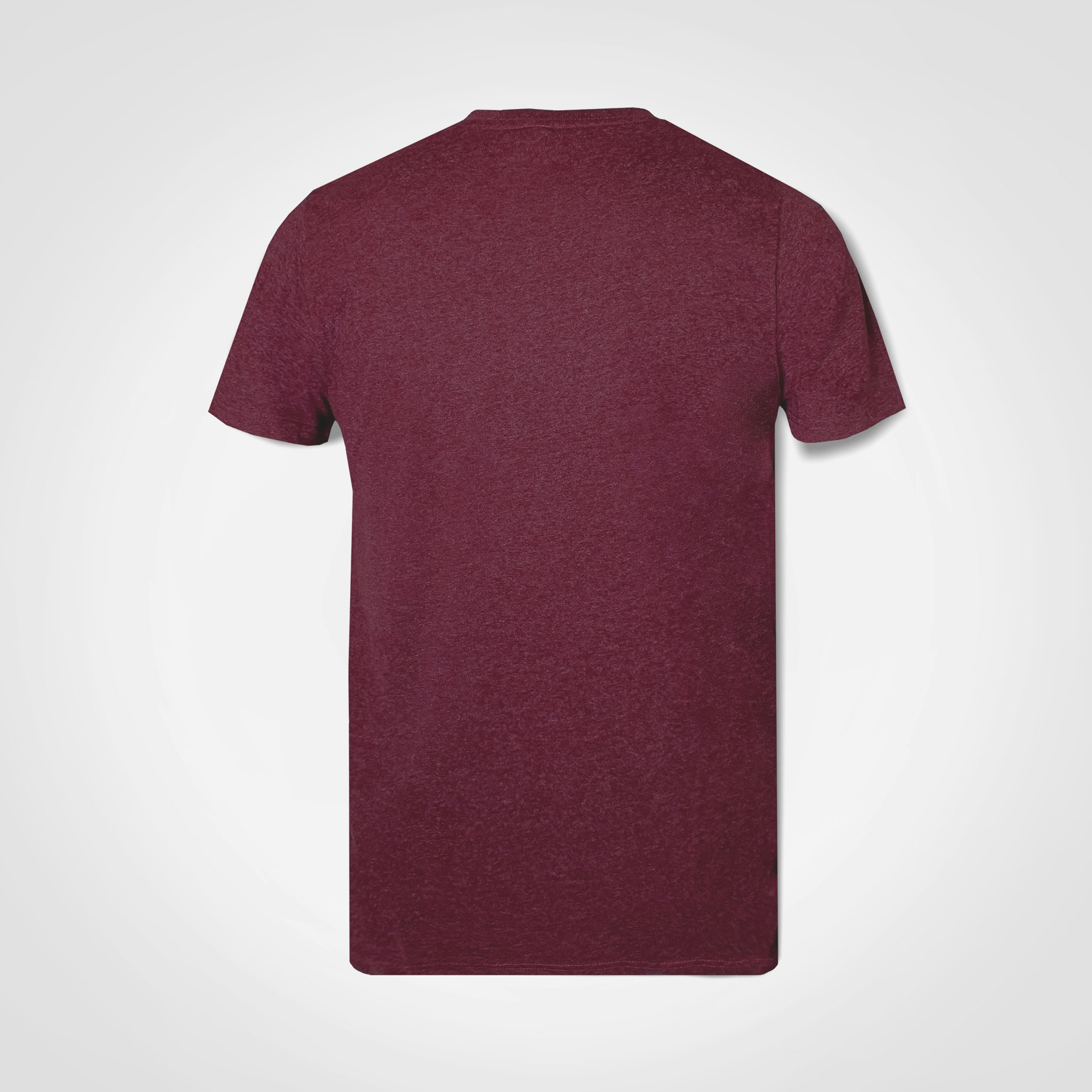 Premium-T-Shirt-Burgundy-Melange2-Backview