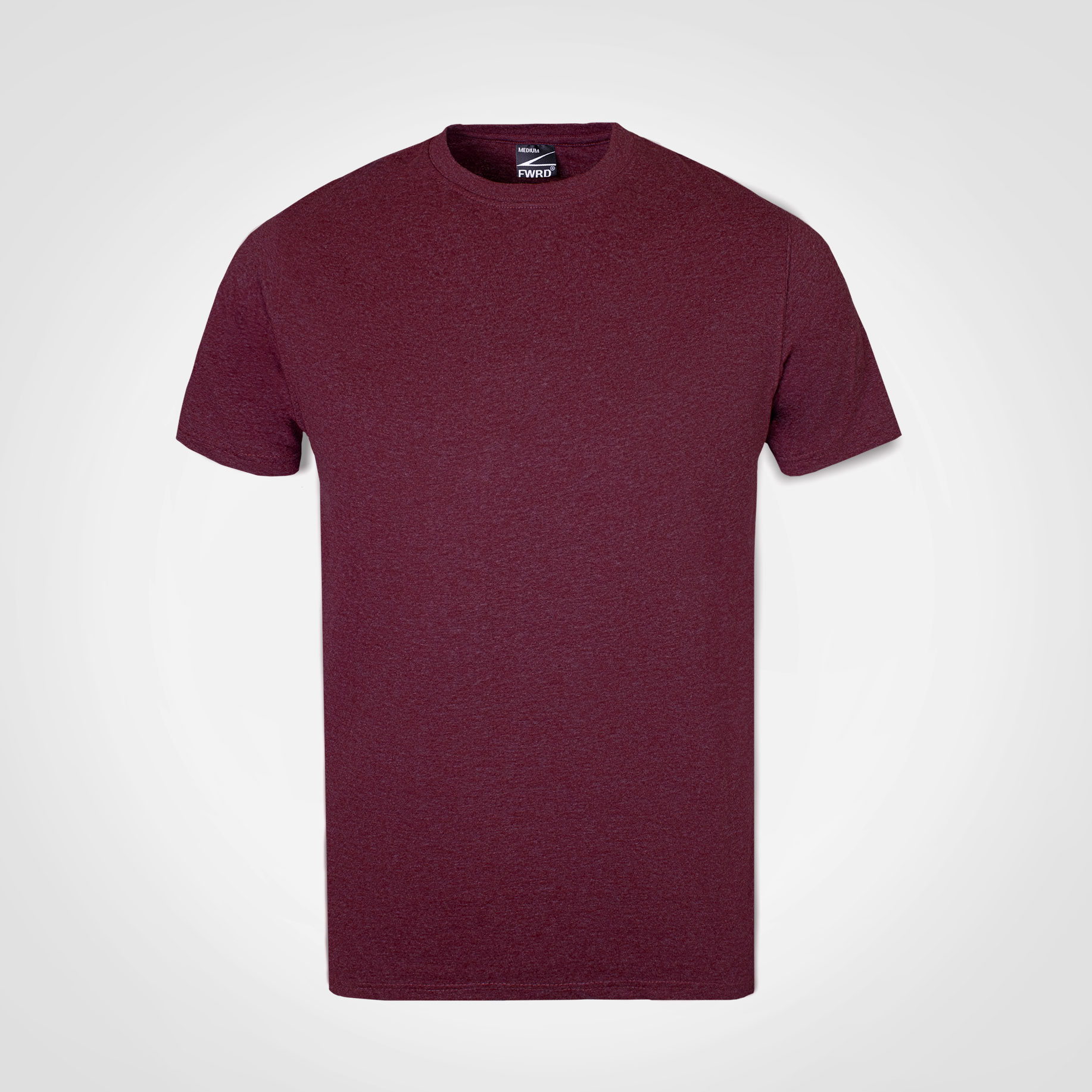 Premium-T-Shirt-Burgundy-Melange