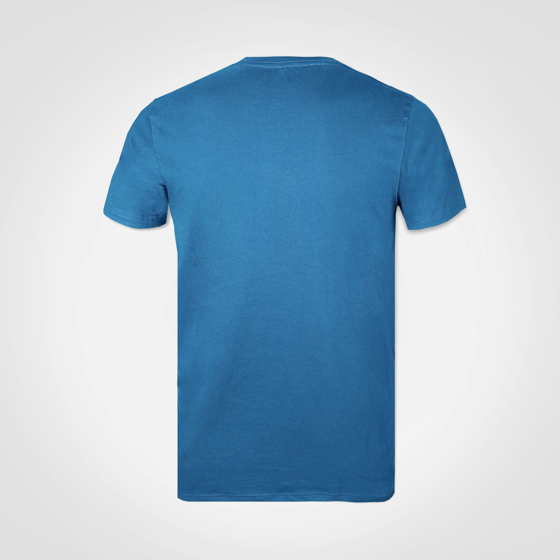 Premium-T-Shirt-Airforce-Blue-Backview