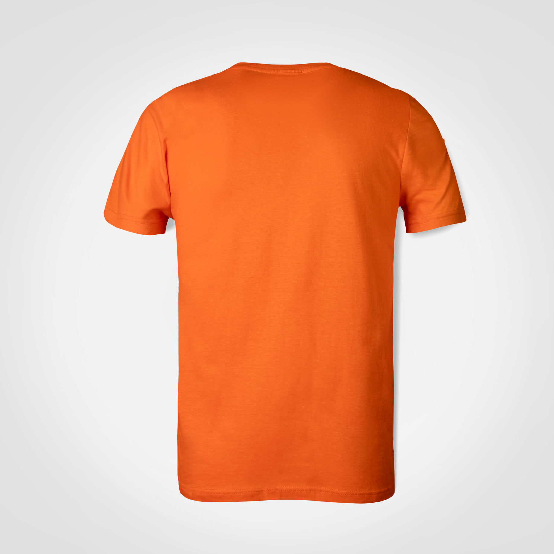 Premium-T-Shirt-Orange-Backview